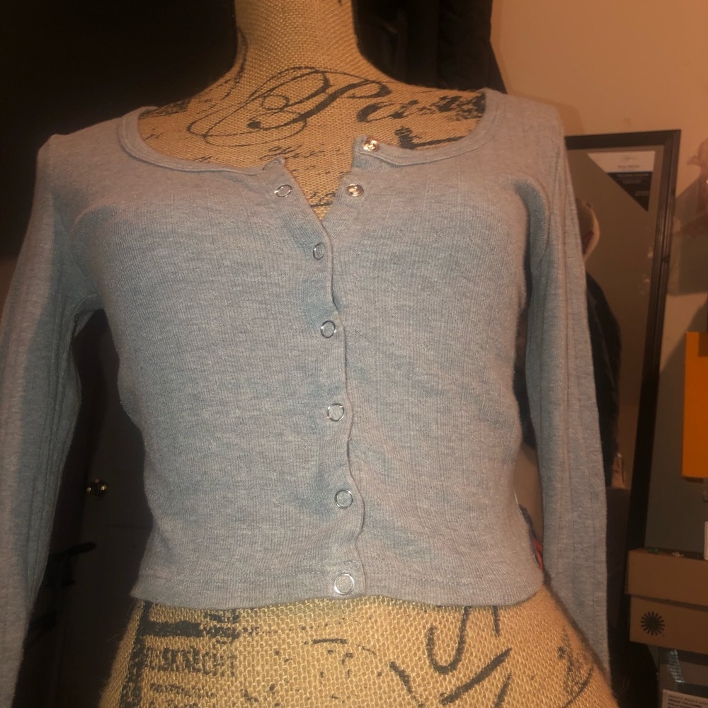 Forever 21 grey ribbed croptop 💕